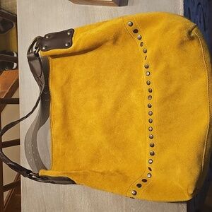 Maurizio Tauiti Suede Handbag